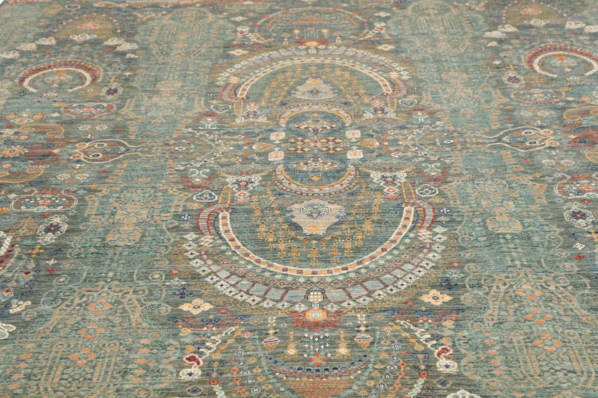 Samarkand Pakistani Rug 251 × 303 cm, Wool, hand-knotted