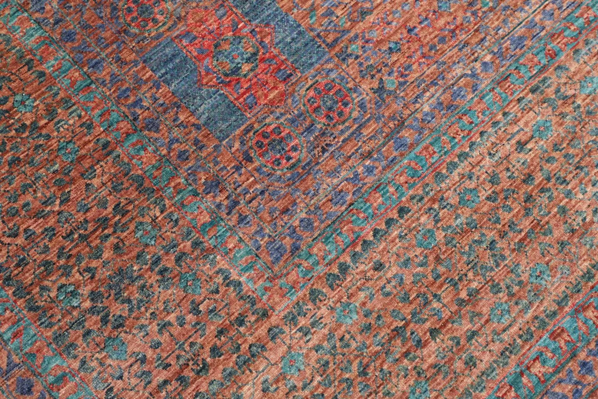 Mamluk Pakistani Rug 211 × 300 cm, Wool, hand-knotted