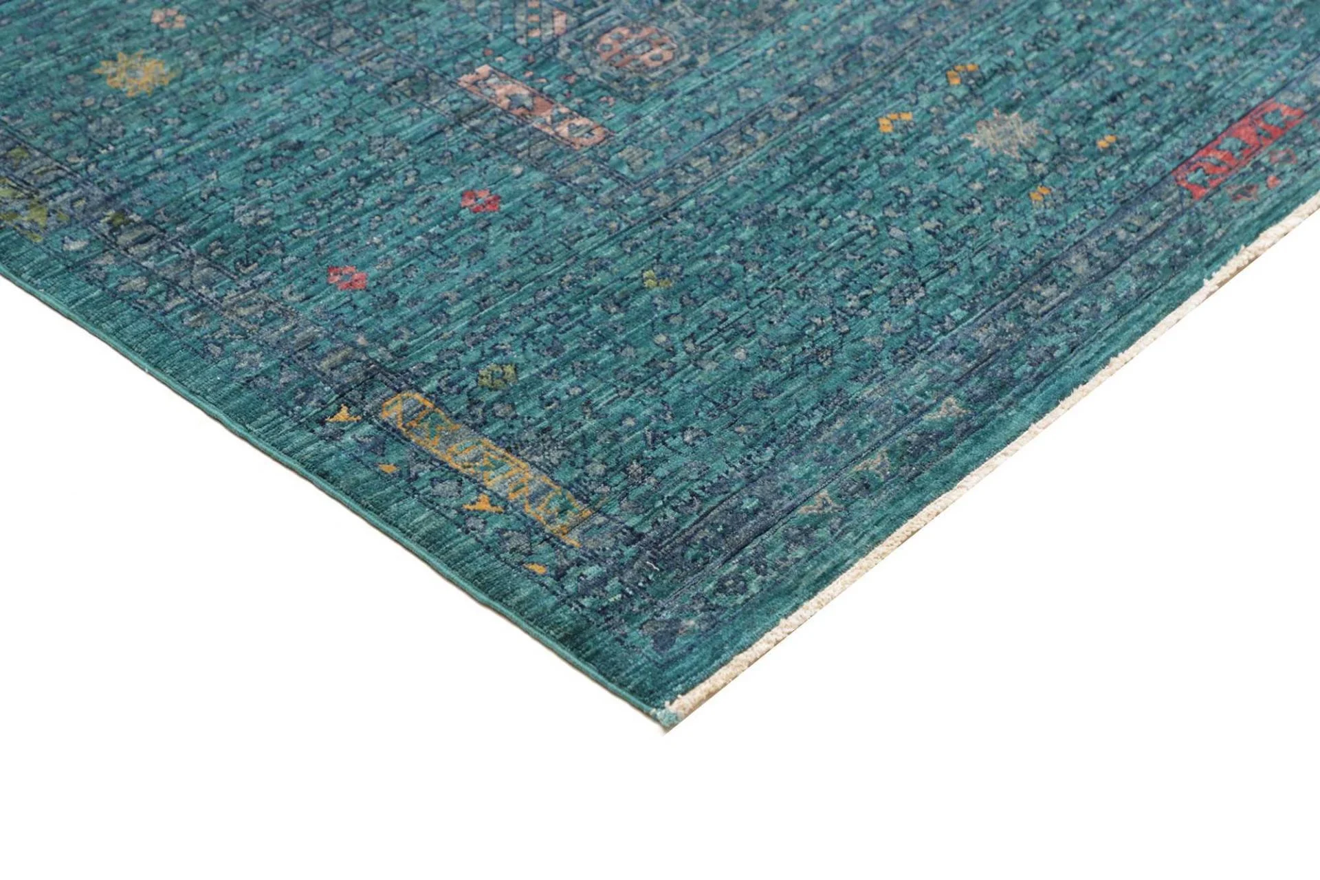 Hand-Knotted Wool Mamluk Pakistani Rug, 211 × 293 cm