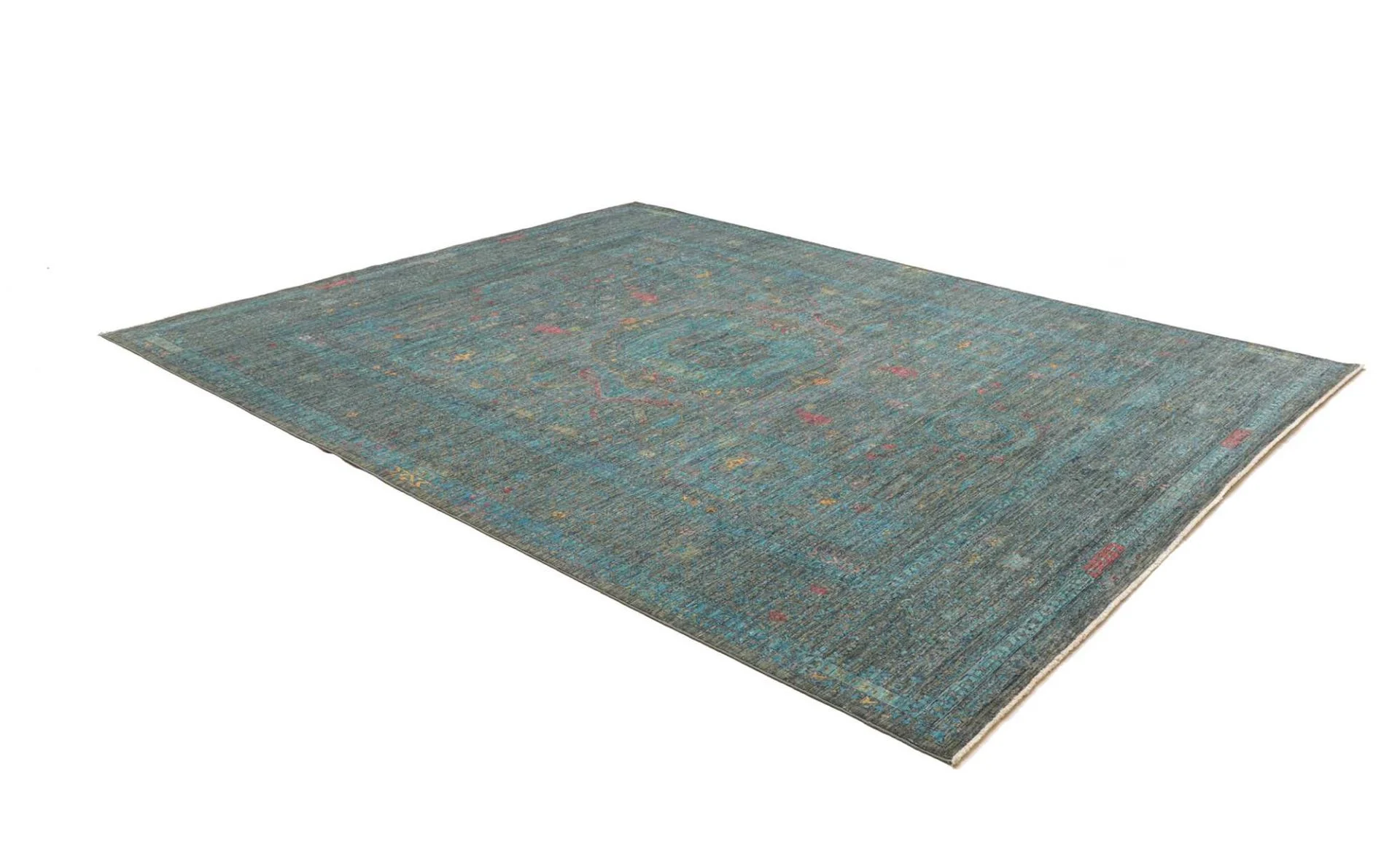 Hand-Knotted Wool Mamluk Pakistani Rug, 248 × 306 cm