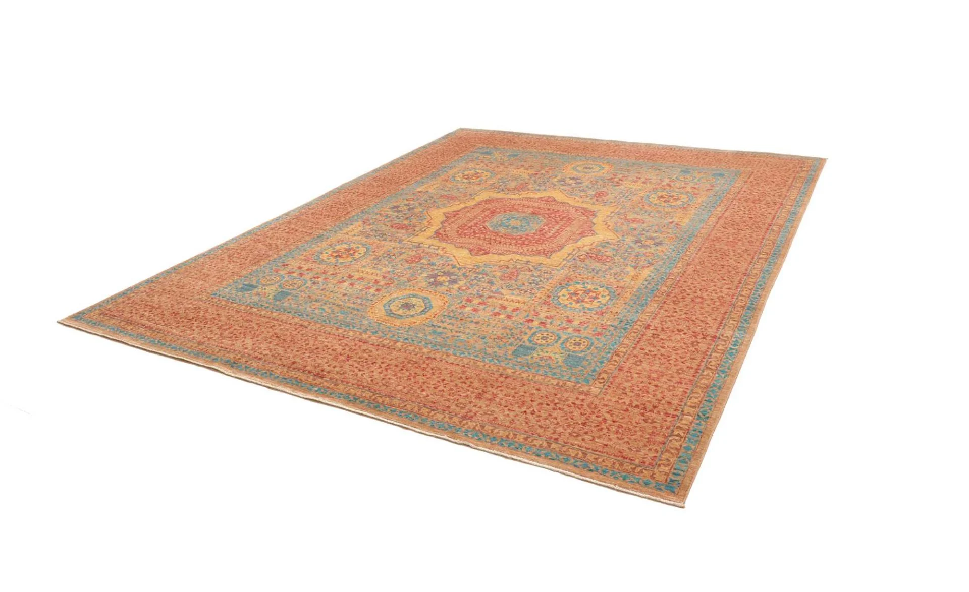 Mamluk Pakistani Rug 250 × 309 cm, Wool, hand-knotted