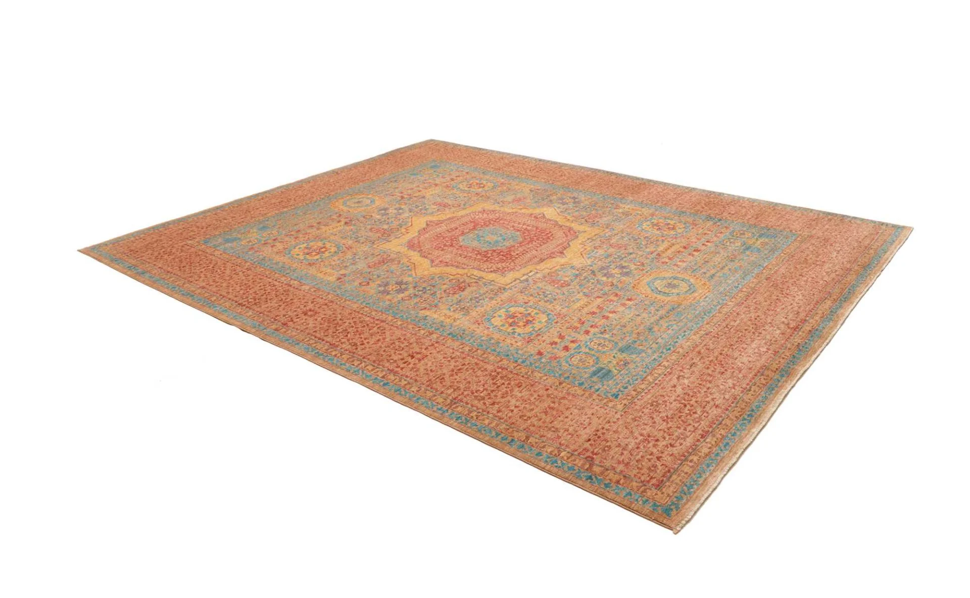 Mamluk Pakistani Rug 250 × 309 cm, Wool, hand-knotted