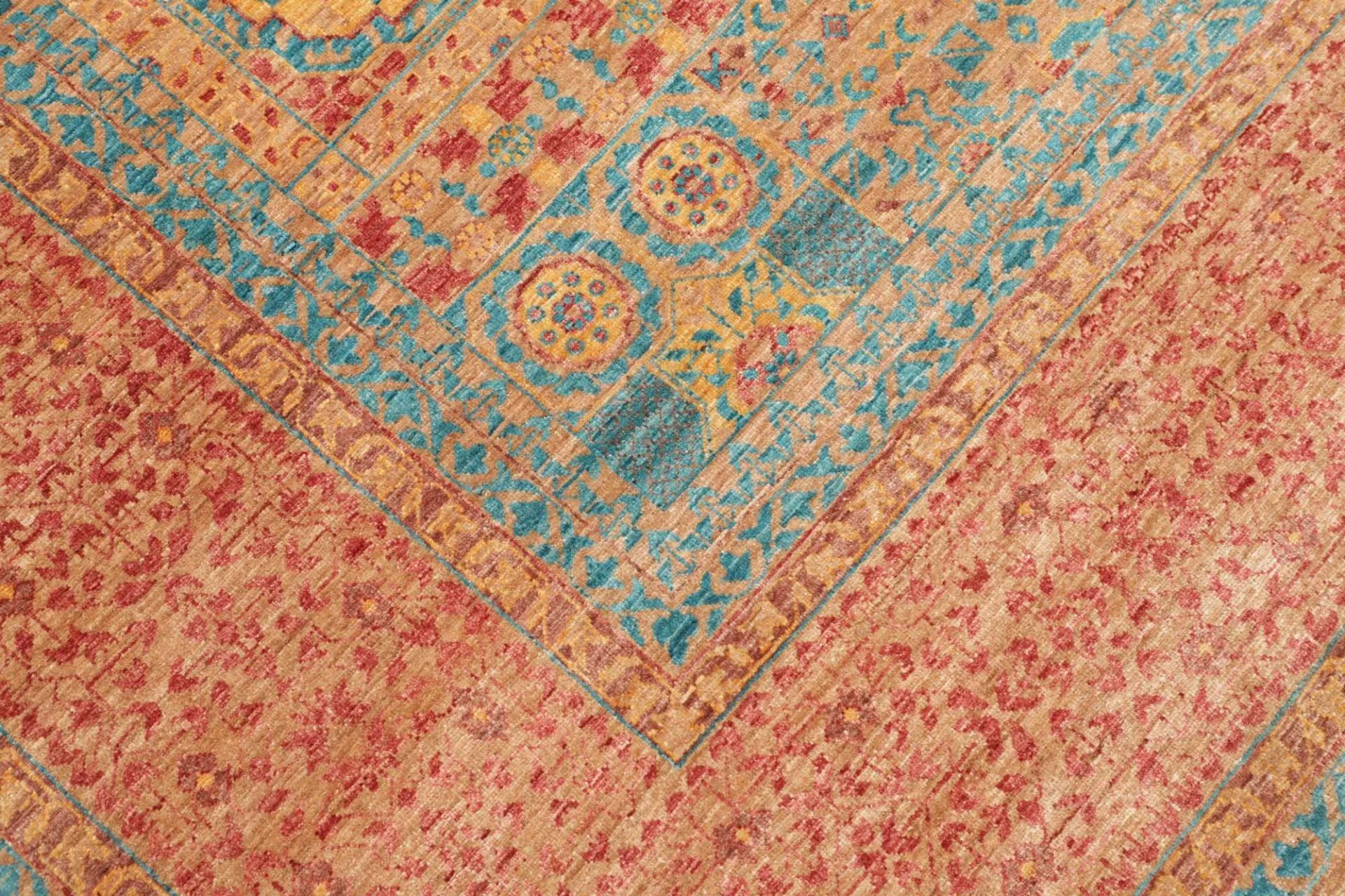 Mamluk Pakistani Rug 250 × 309 cm, Wool, hand-knotted
