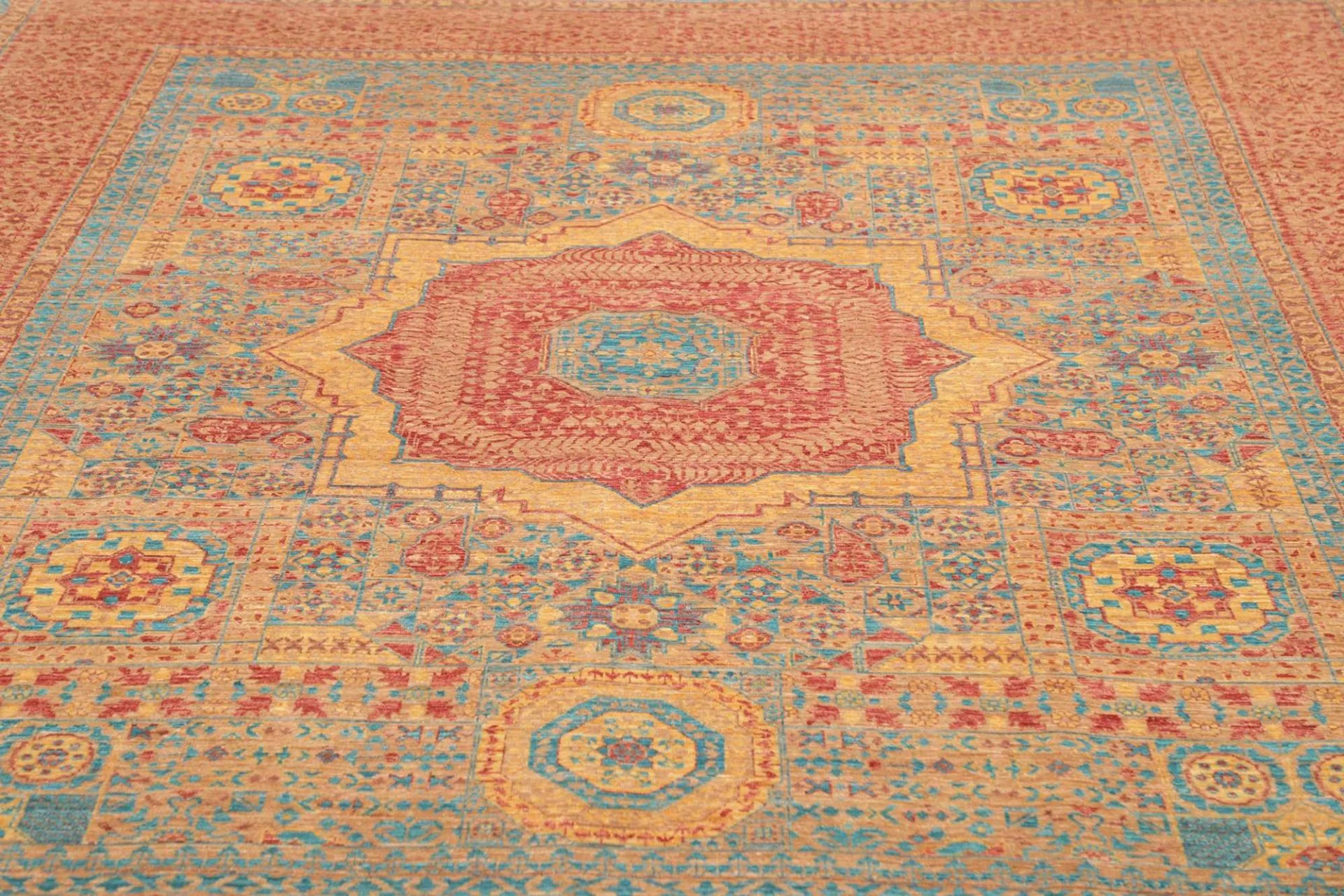 Mamluk Pakistani Rug 250 × 309 cm, Wool, hand-knotted
