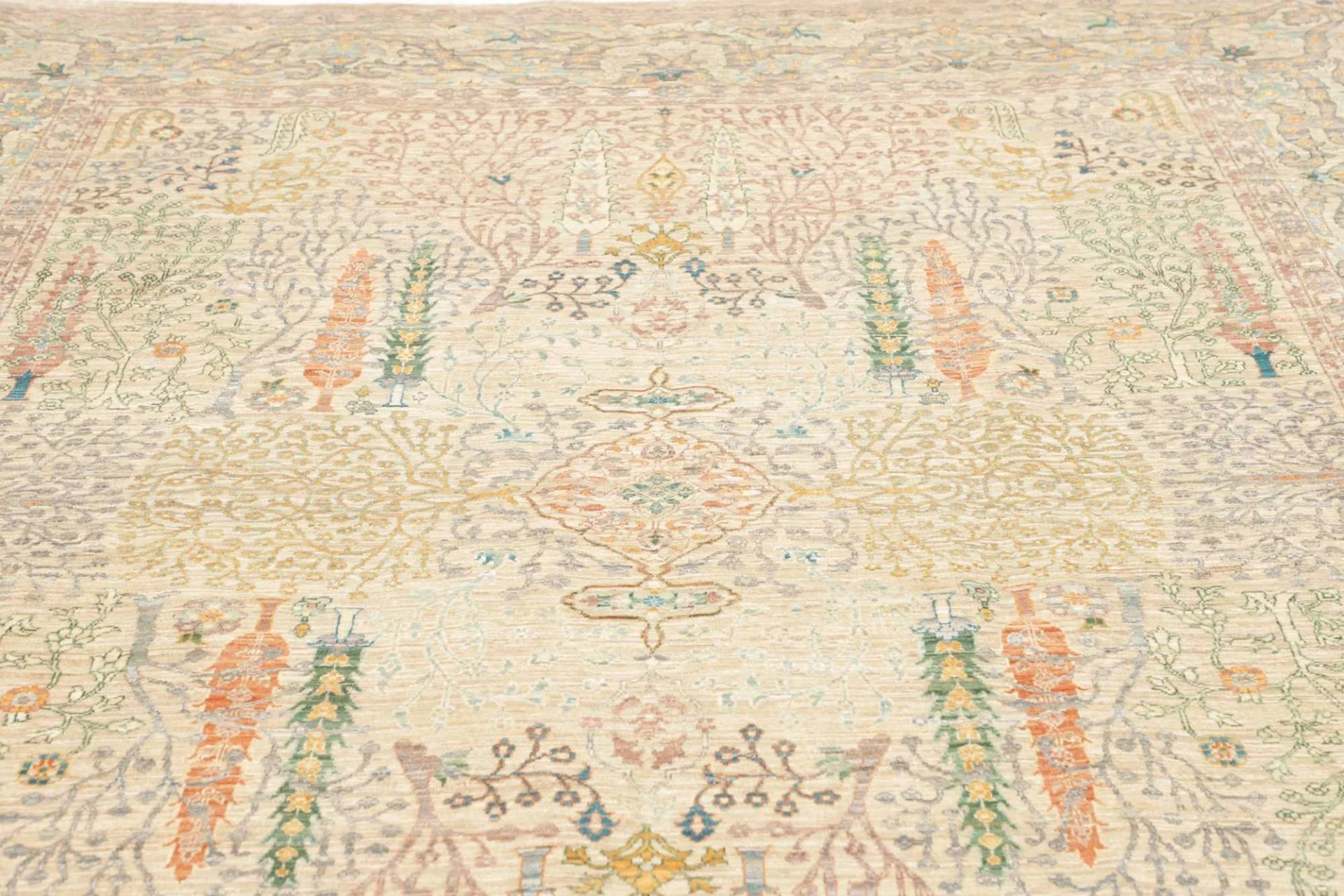 Samarkand Pakistani Rug 243 × 301 cm, Wool, hand-knotted