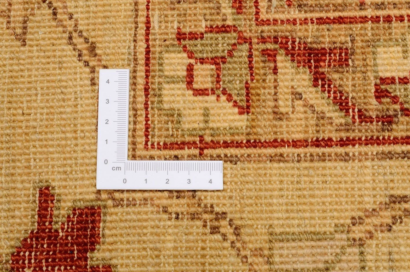 Hand-Knotted Wool Ziegler Afghan Rug, 279 × 359 cm
