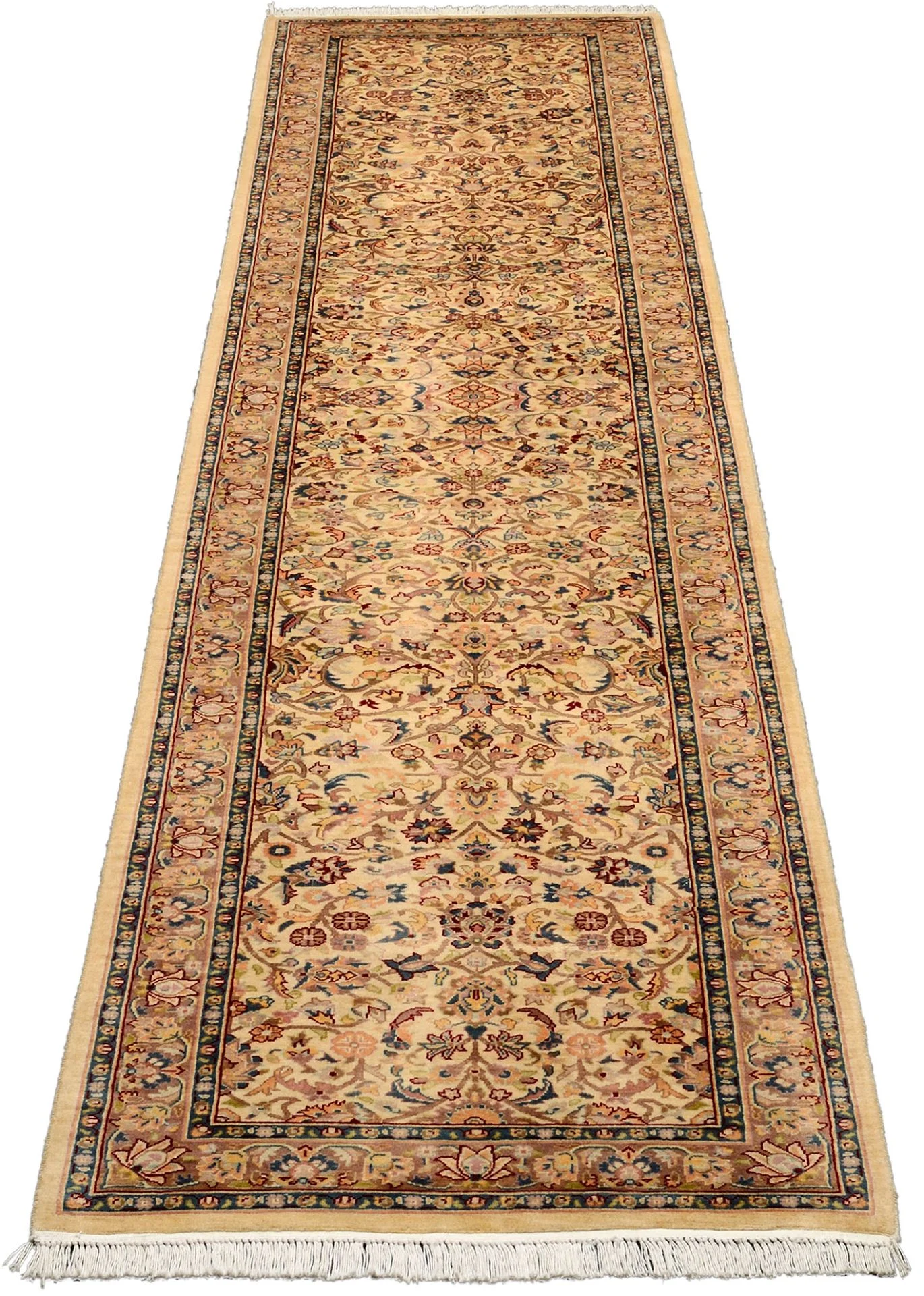 Tabriz Pakistani Rug 80 × 380 cm, Wool, hand-knotted