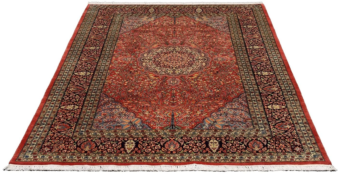 Tabriz Pakistani Rug — hand-knotted, 183 × 288 cm, Wool