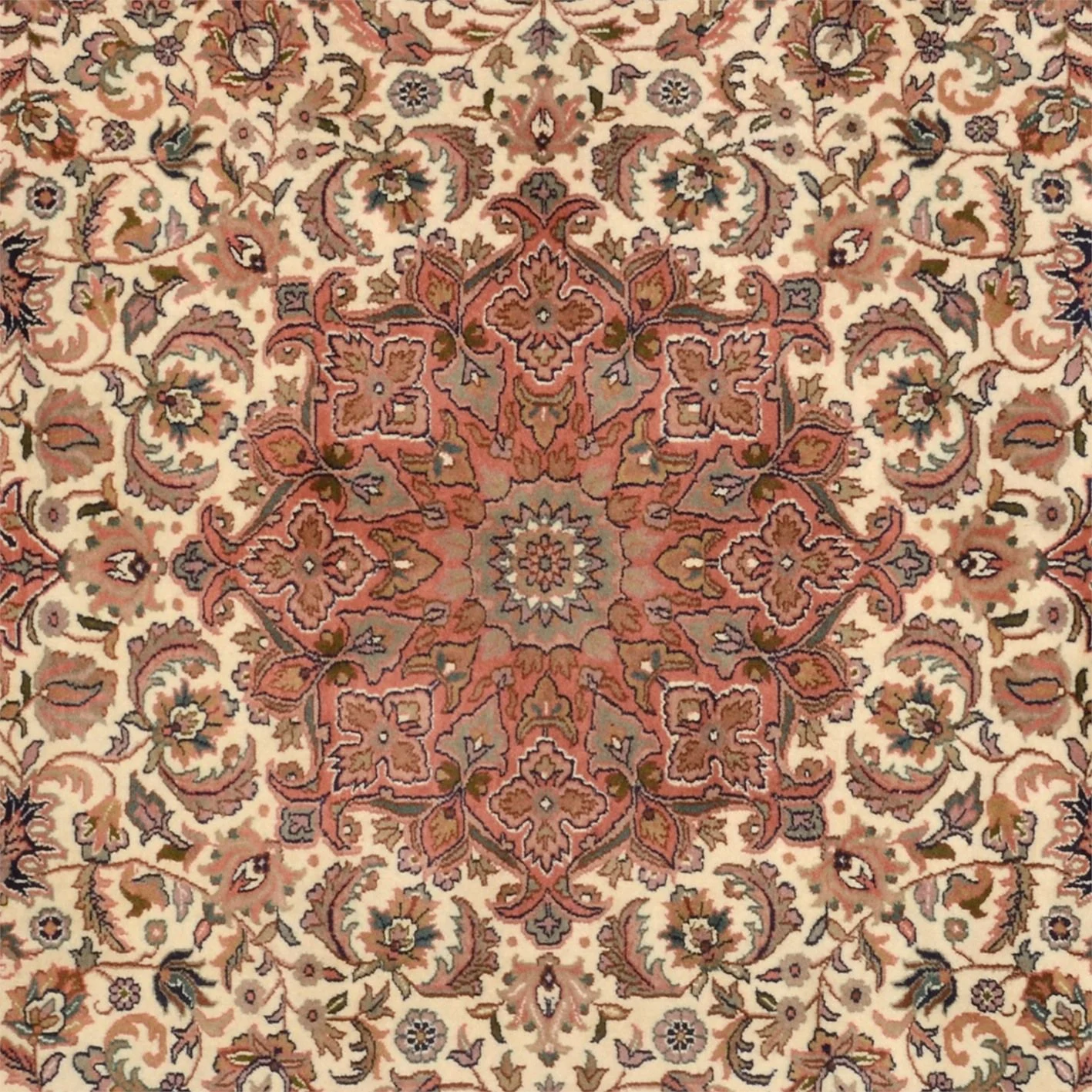 Sarouk Indian Rug 251 × 357 cm, Wool, hand-knotted