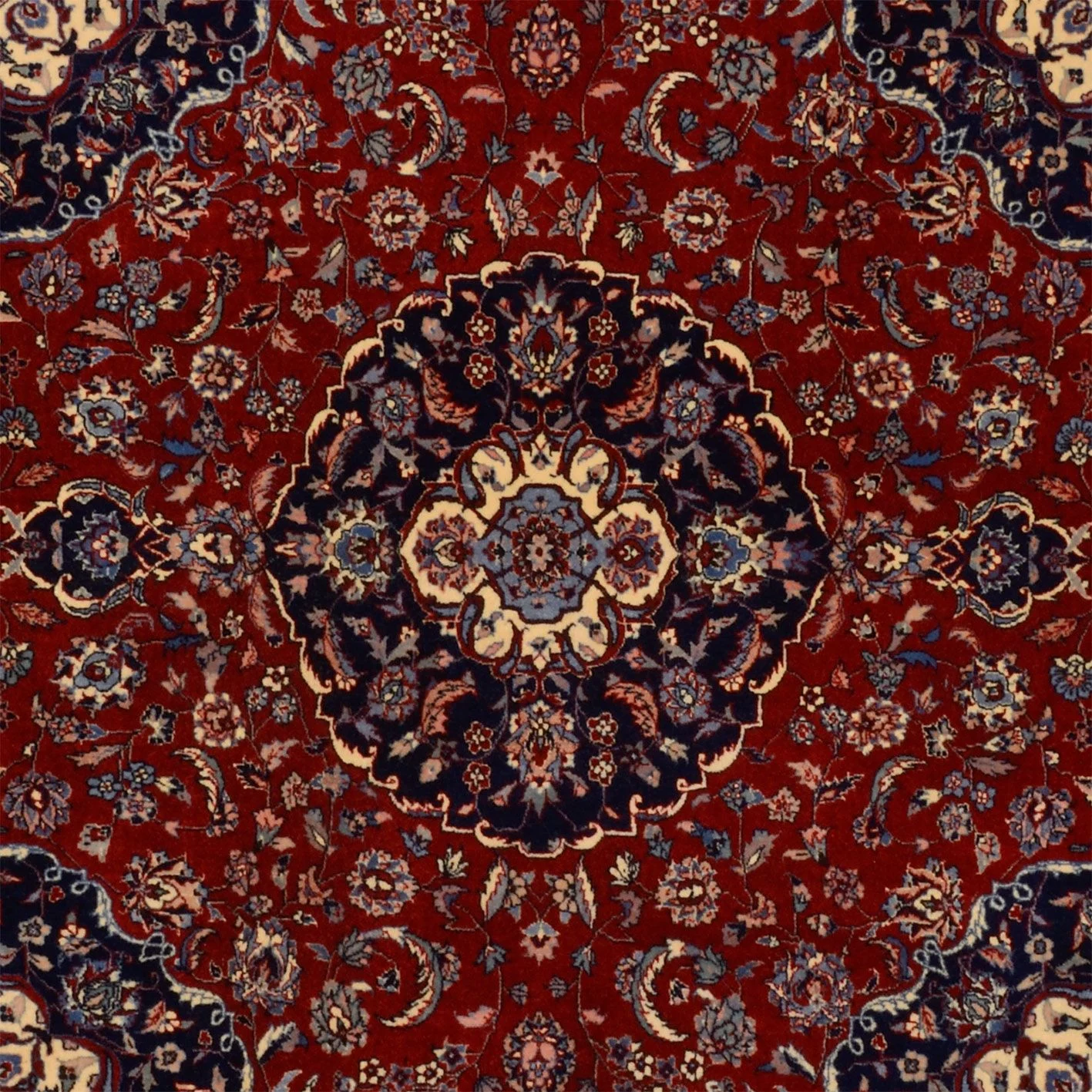 Isfahan Chinese Rug — hand-knotted, 200 × 200 cm, Wool