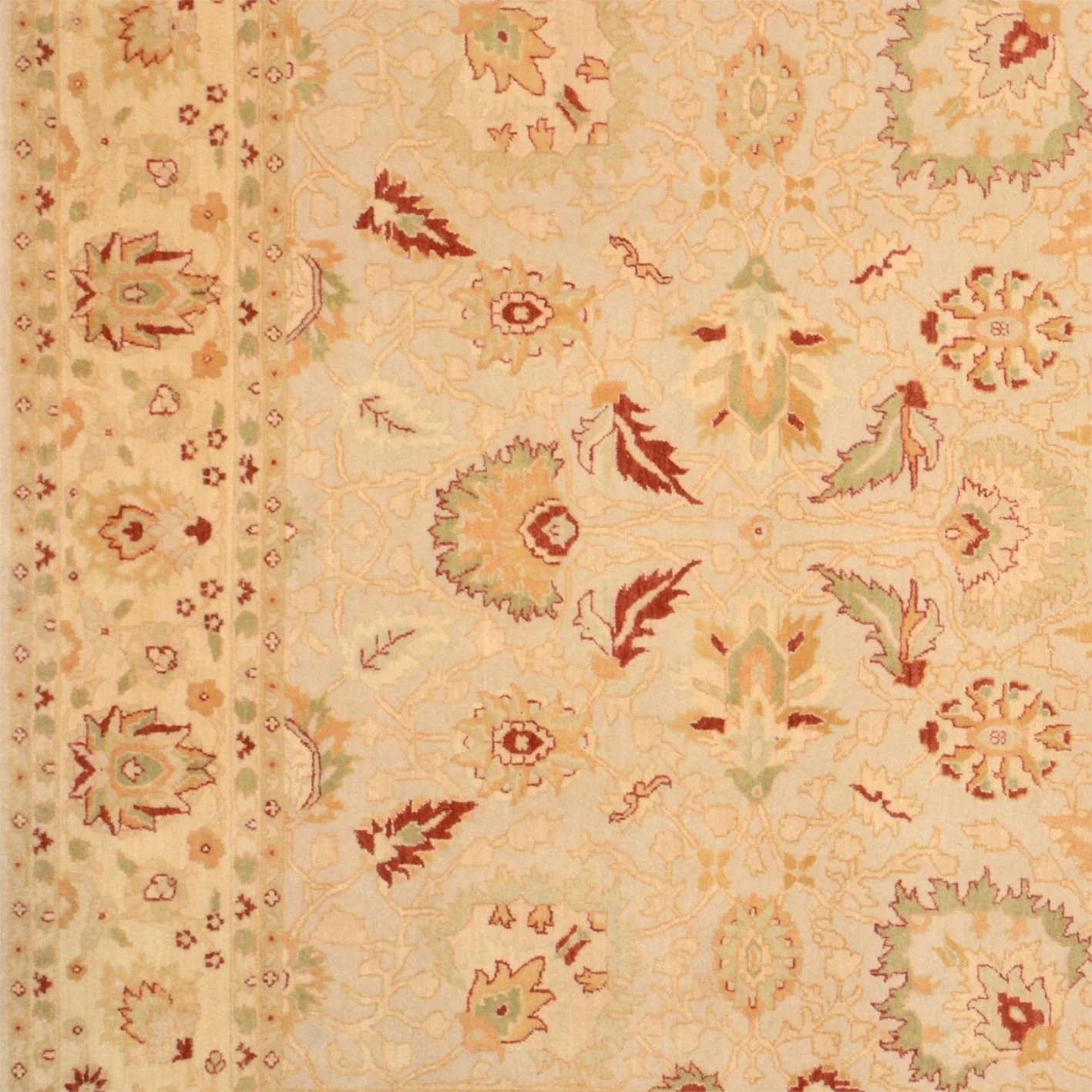 Ziegler Pakistani Rug 214 × 293 cm, Wool, hand-knotted