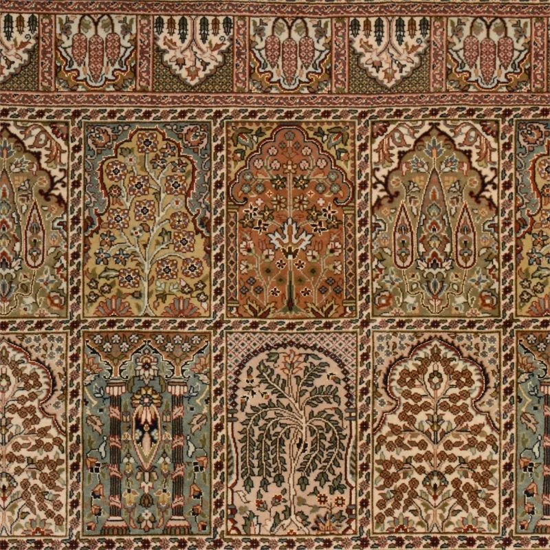 Qom Indian Rug 176 × 235 cm, Wool, hand-knotted