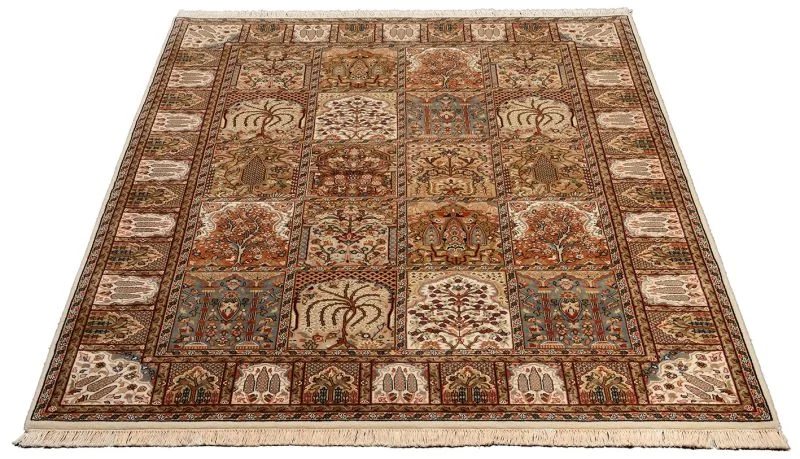 orientteppich-ghom-151-x-220-cm-schurwolle-und-seide-handgeknupft-1 Qom Indian Rug — hand-knotted, 151 × 220 cm, Wool & Silk
