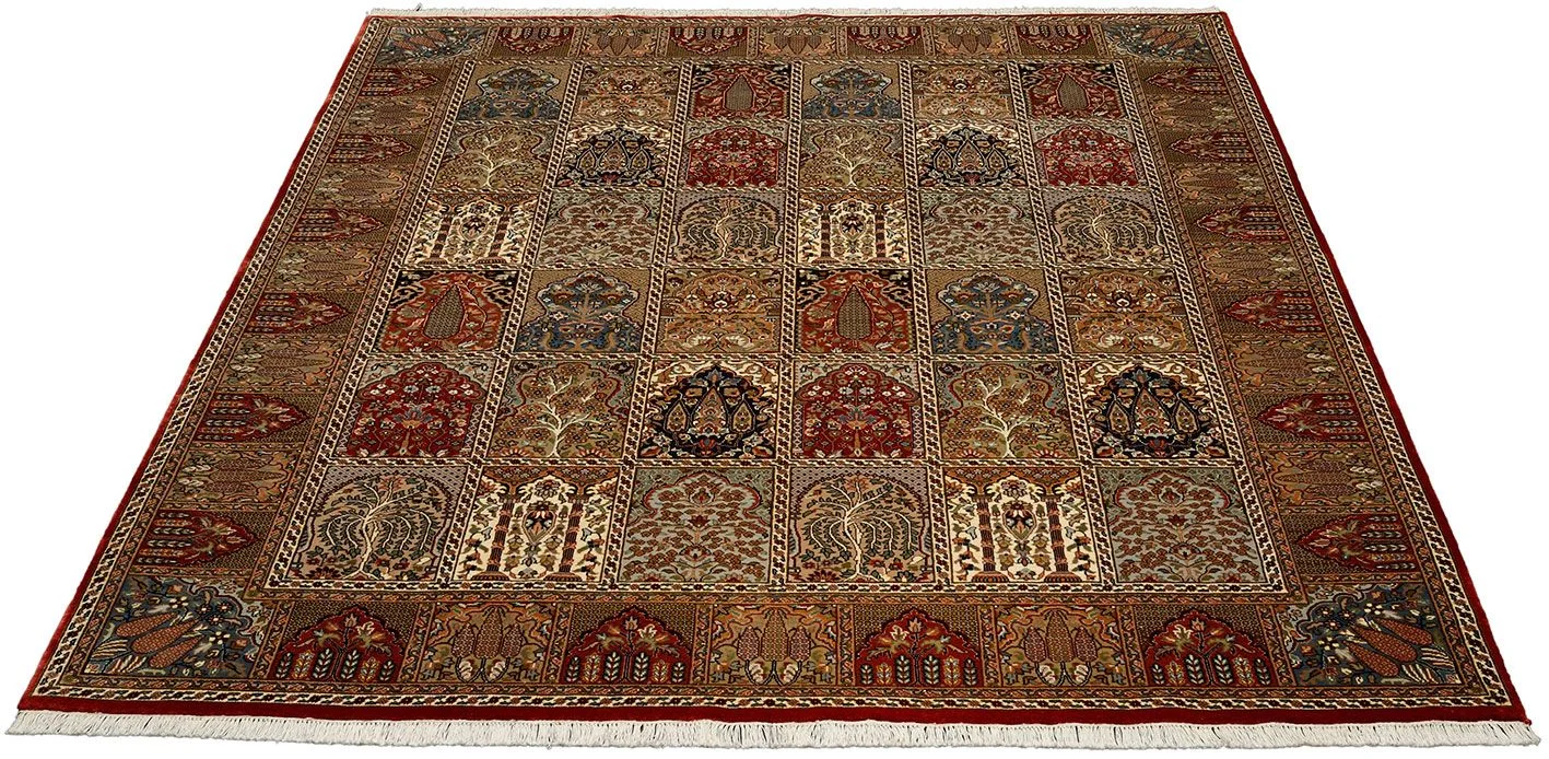 Qom Indian Rug 200 × 250 cm, Wool, hand-knotted