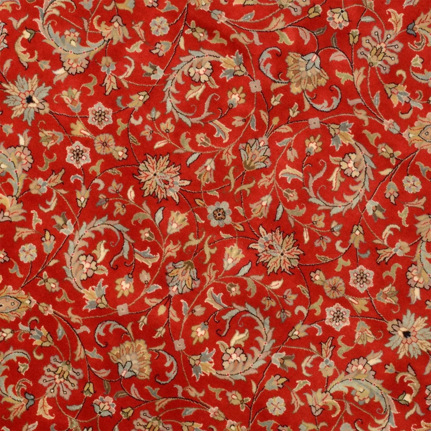 Isfahan Indian Rug — hand-knotted, 247 × 247 cm, Wool