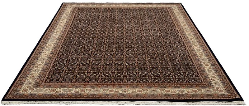 Hand-Knotted Wool Herati Indian Rug, 251 × 355 cm
