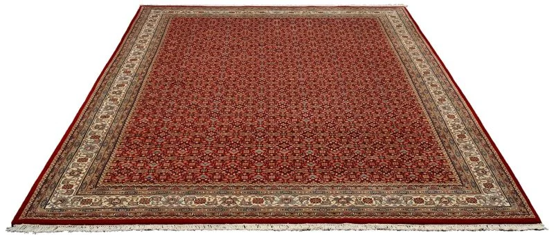 Hand-Knotted Wool Herati Indian Rug, 245 × 342 cm