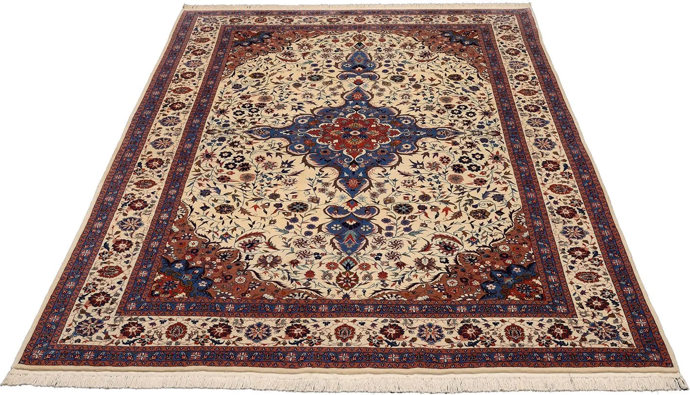 Isfahan Chinese Rug — hand-knotted, 186 × 278 cm, Wool