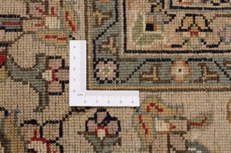 Hand-Knotted Wool Isfahan Indian Rug, 249 × 290 cm