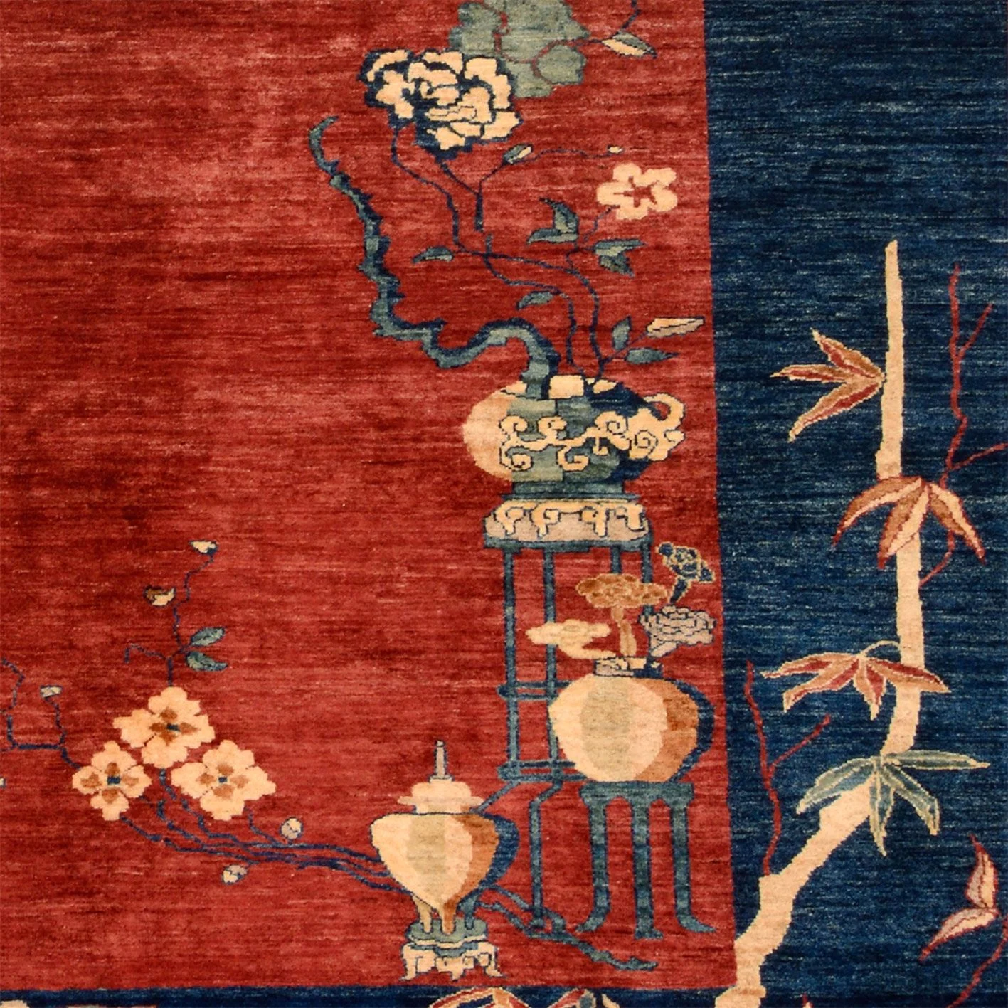 Hand-Knotted Wool Ziegler Pakistani Rug, 243 × 288 cm