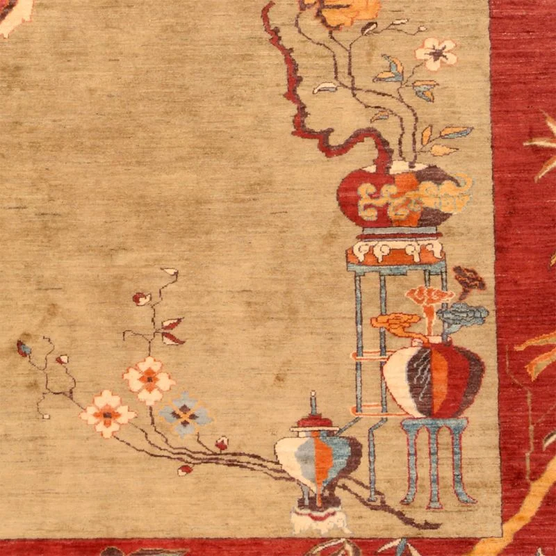 Ziegler Pakistani Rug — hand-knotted, 253 × 309 cm, Wool