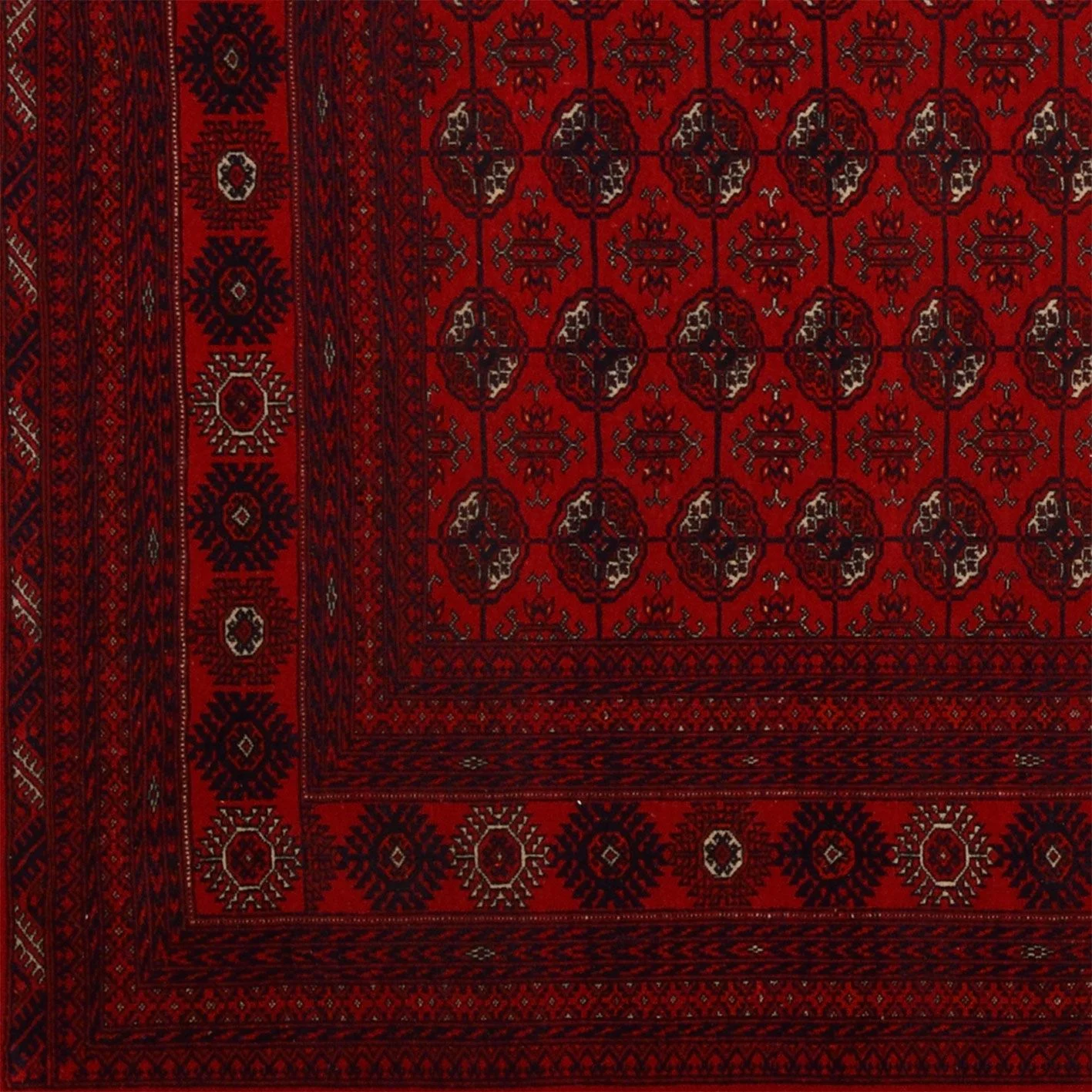Afghan Rug — hand-knotted, 200 × 295 cm, Wool