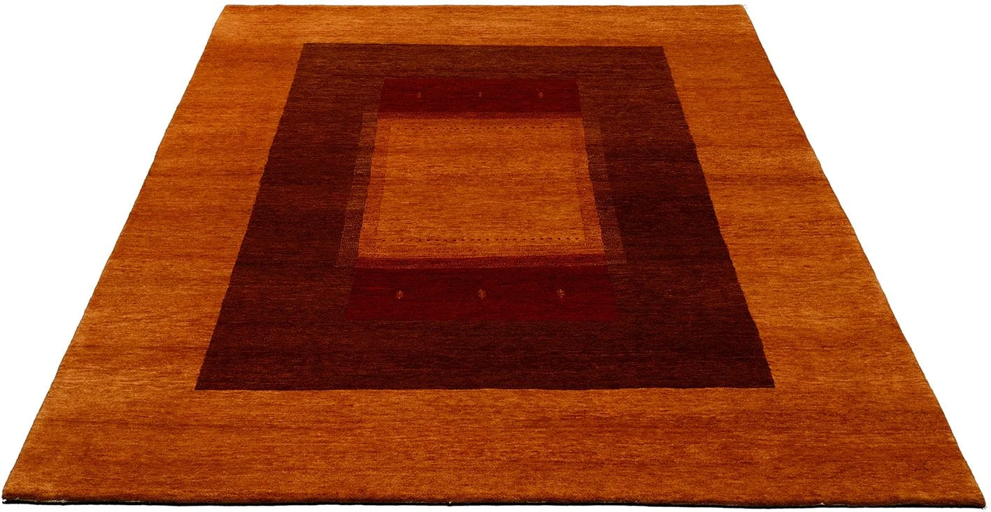 Hand-Knotted Wool Loribaft Indian Rug, 193 × 258 cm
