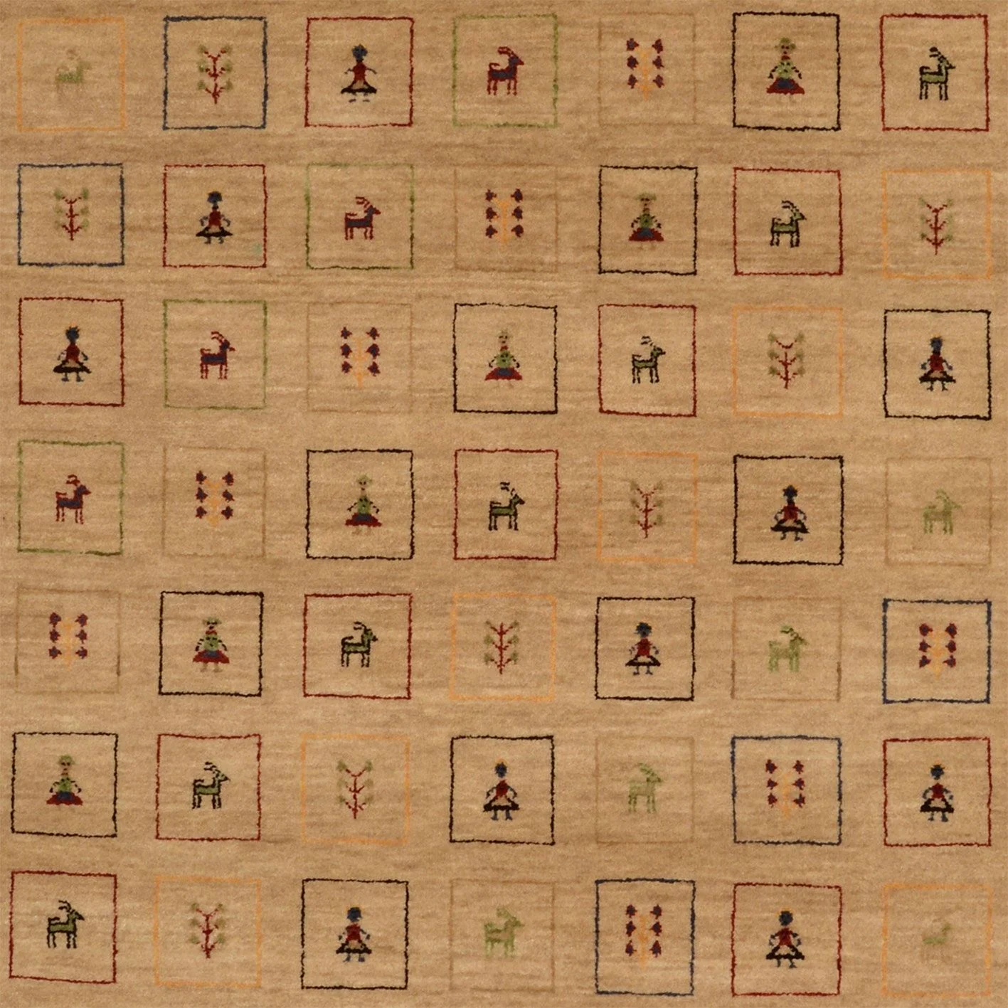 Loribaft Indian Rug — hand-knotted, 167 × 240 cm, Wool