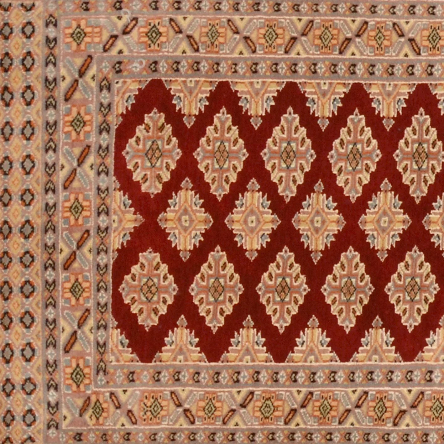 Pakistani Rug 79 × 301 cm, Wool & Silk, hand-knotted