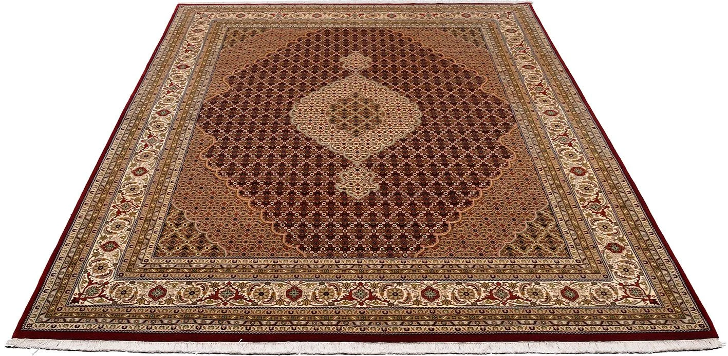 Tabriz Indian Rug — hand-knotted, 252 × 306 cm, Wool