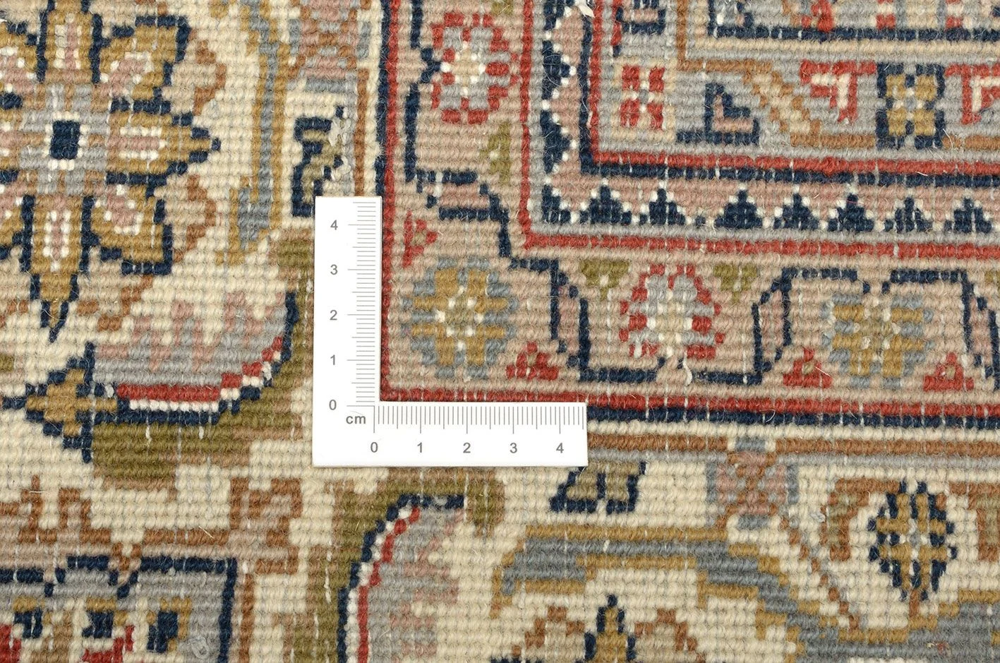 Hand-Knotted Wool Tabriz Indian Rug, 203 × 298 cm