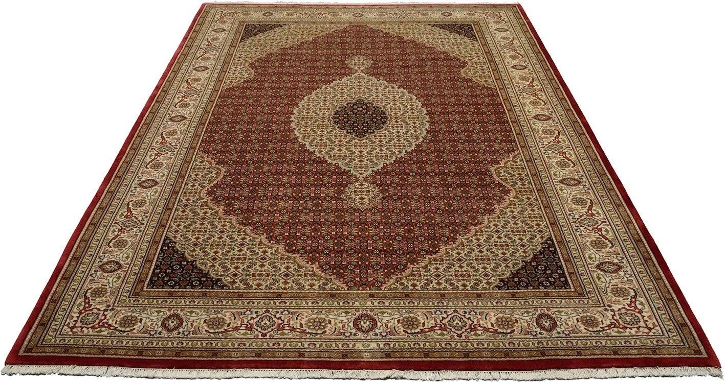 Tabriz Indian Rug 250 × 345 cm, Wool, hand-knotted