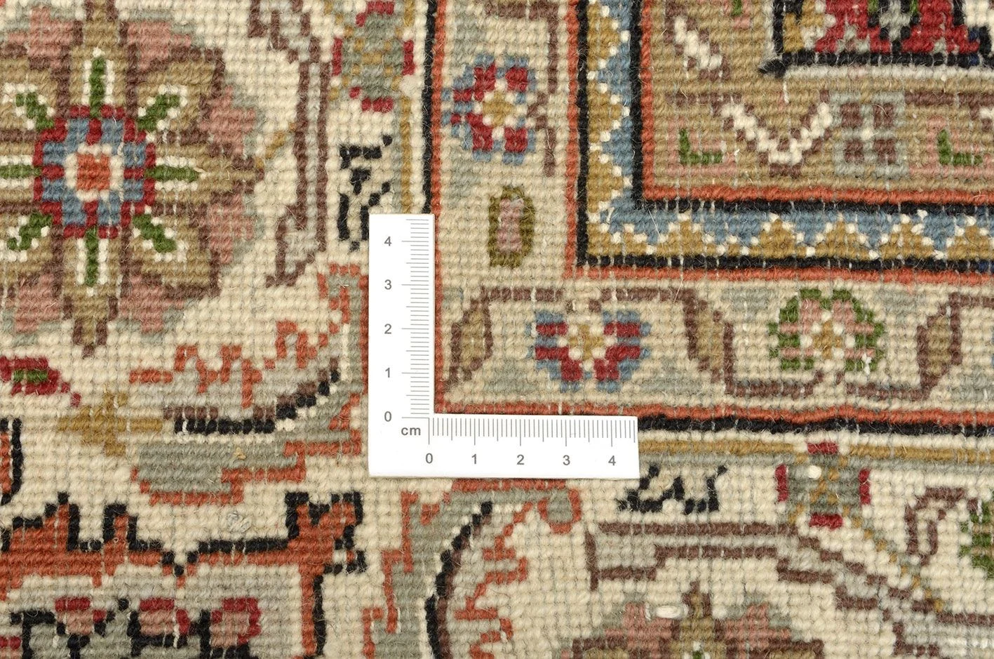 Hand-Knotted Wool Tabriz Indian Rug, 200 × 295 cm