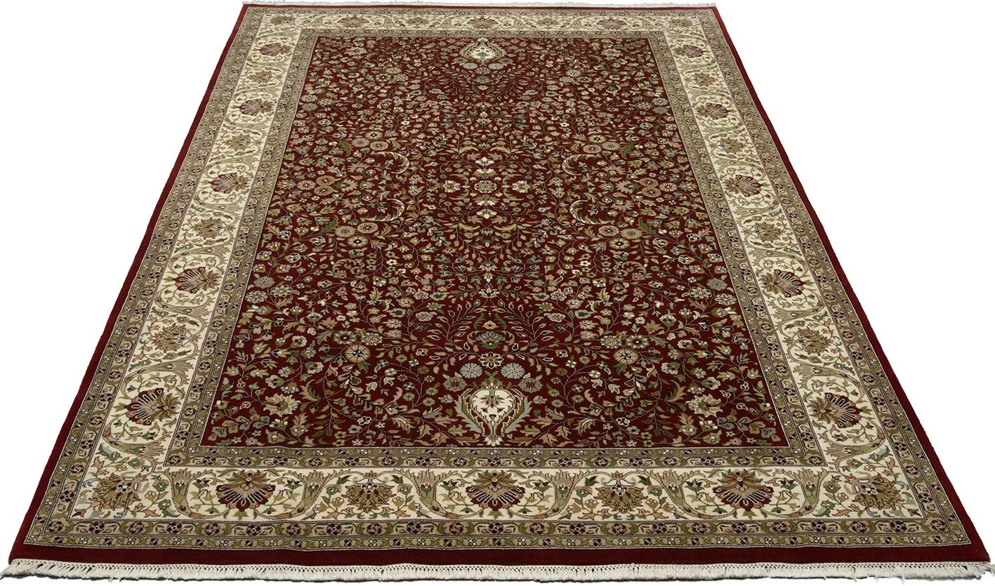 Isfahan Indian Rug — hand-knotted, 198 × 297 cm, Wool