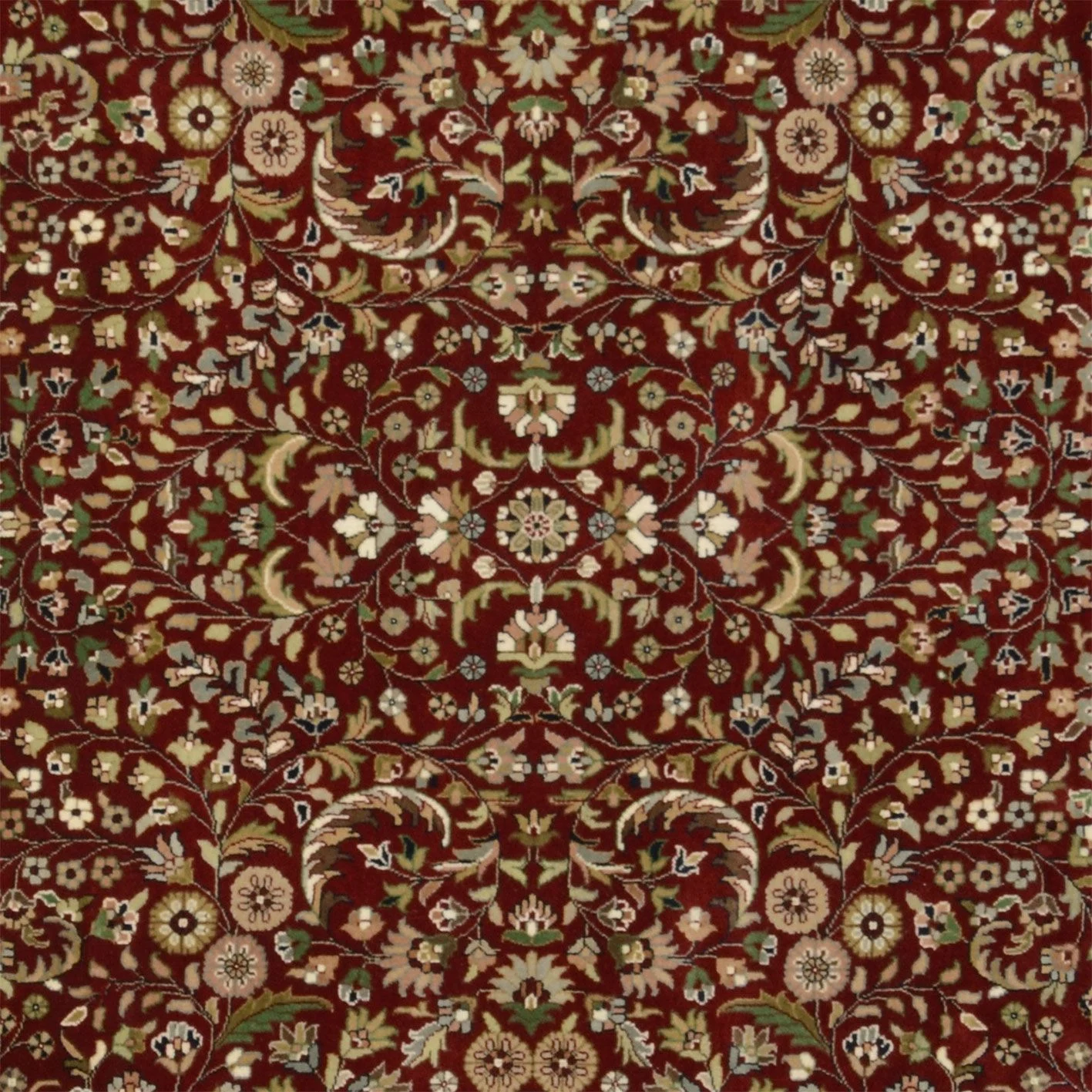 Isfahan Indian Rug — hand-knotted, 198 × 297 cm, Wool