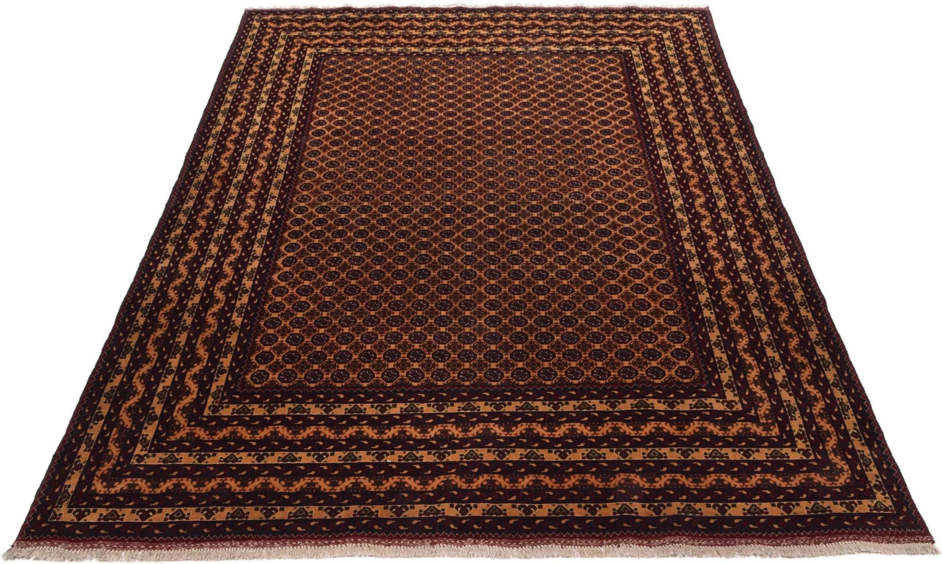 Pakistani Rug — hand-knotted, 197 × 291 cm, Wool