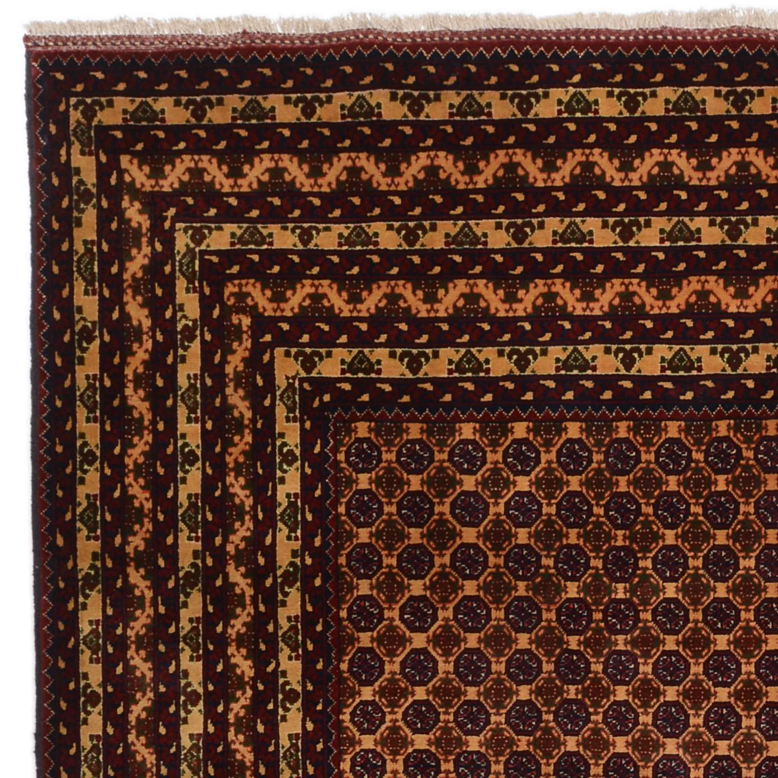 Pakistani Rug — hand-knotted, 197 × 291 cm, Wool