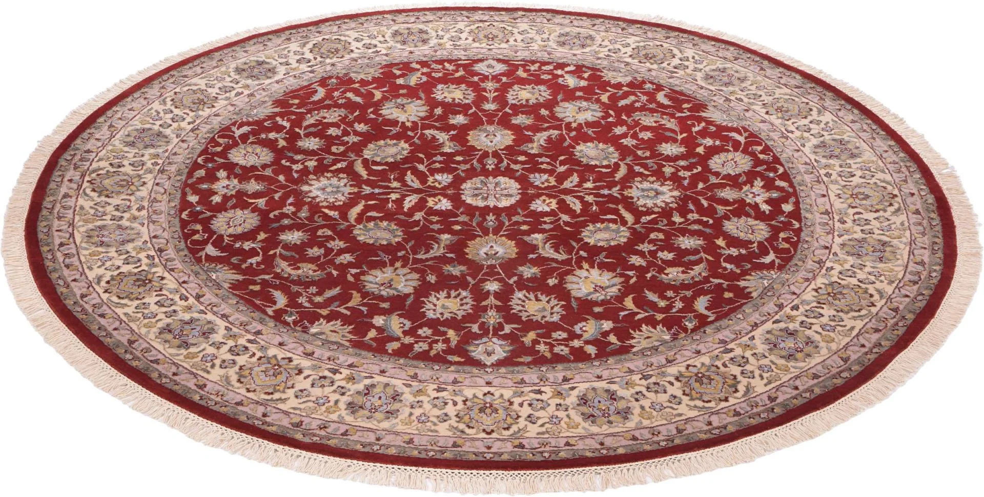 Tabriz Indian Rug 200 × 200 cm, Wool, hand-knotted