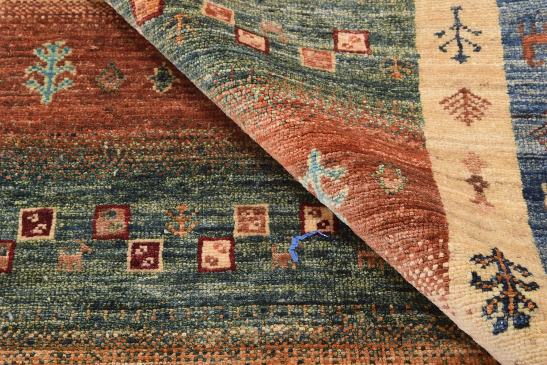Hand-Knotted Wool Samarkand Afghan Rug, 171 × 244 cm