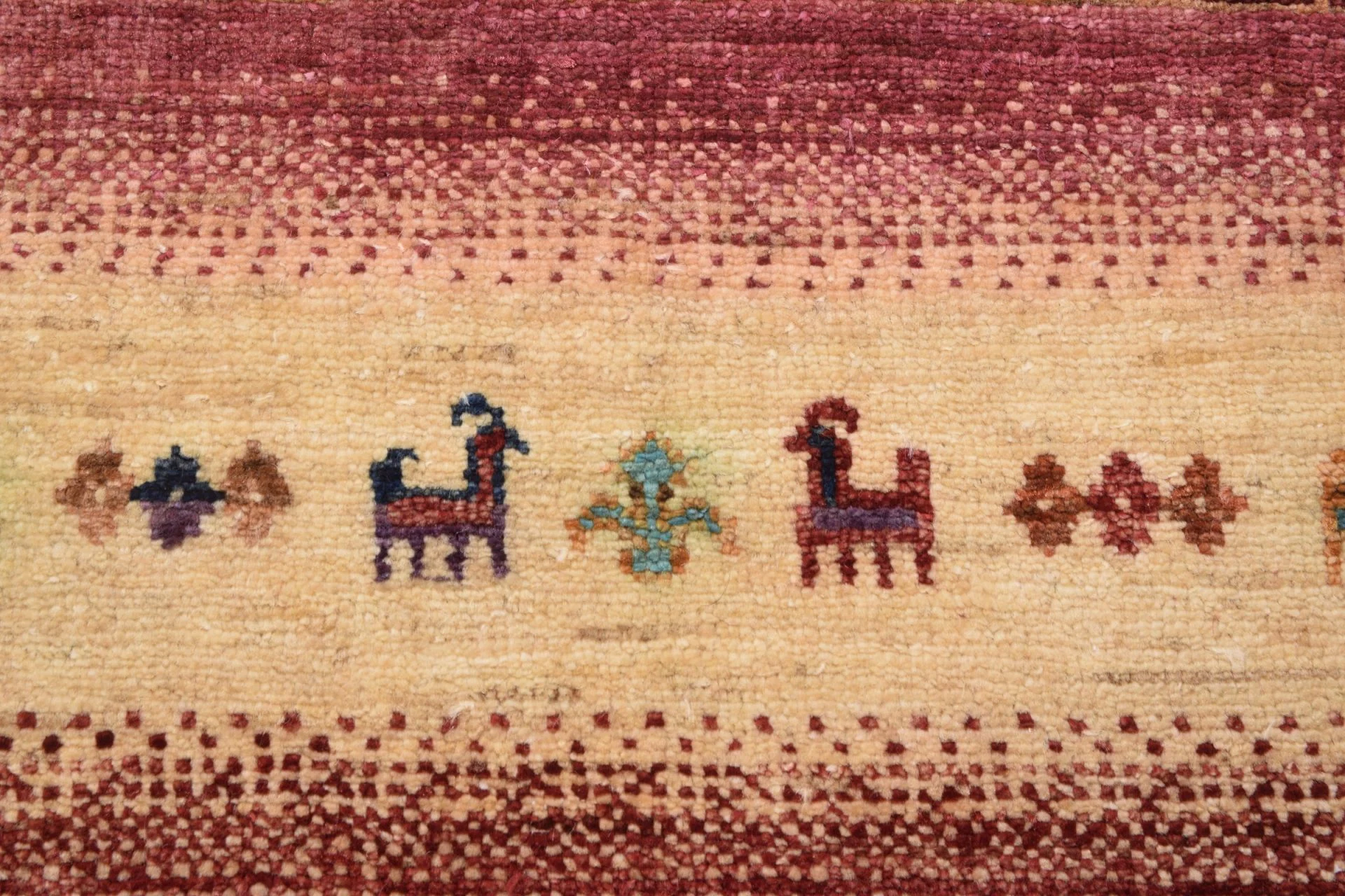 Hand-Knotted Wool Samarkand Afghan Rug, 171 × 244 cm