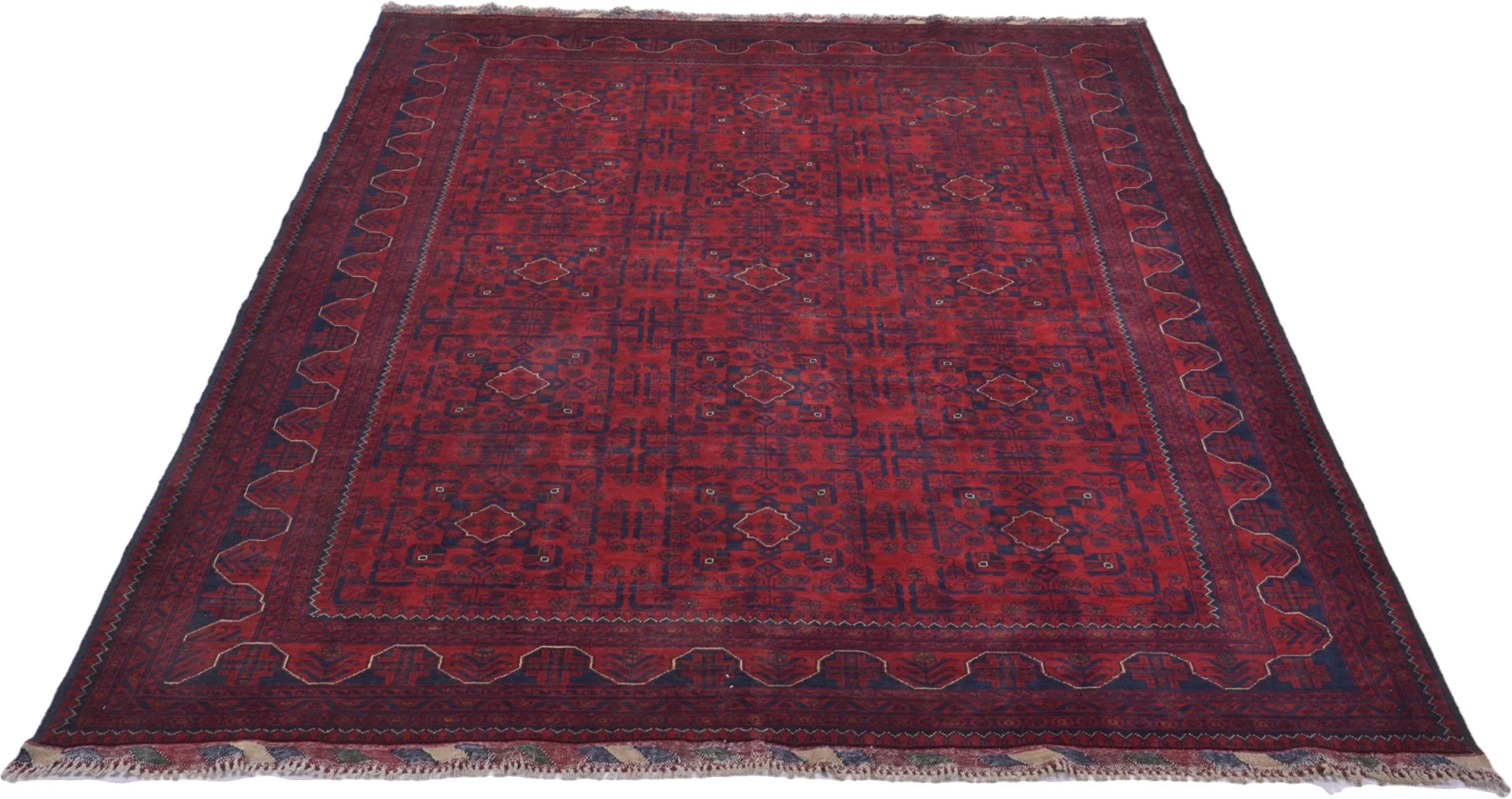 Samarkand Afghan Rug 198 × 292 cm, Wool, hand-knotted