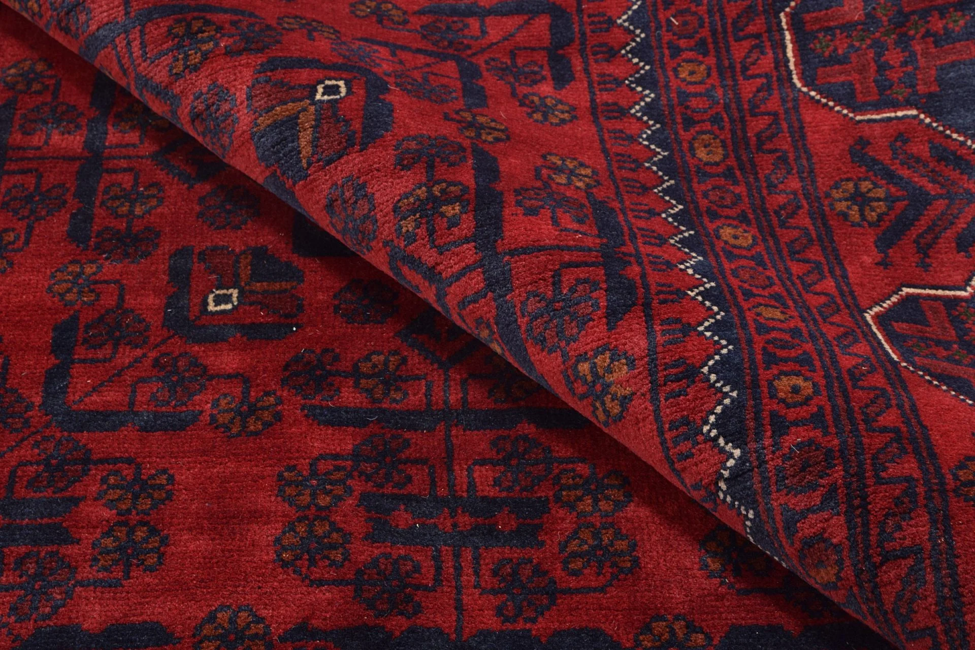 Samarkand Afghan Rug 198 × 292 cm, Wool, hand-knotted