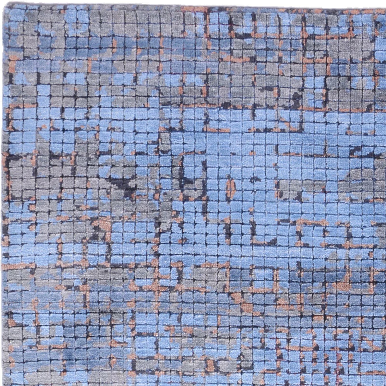 Hand-Knotted Wool Indian Rug, 150 × 210 cm