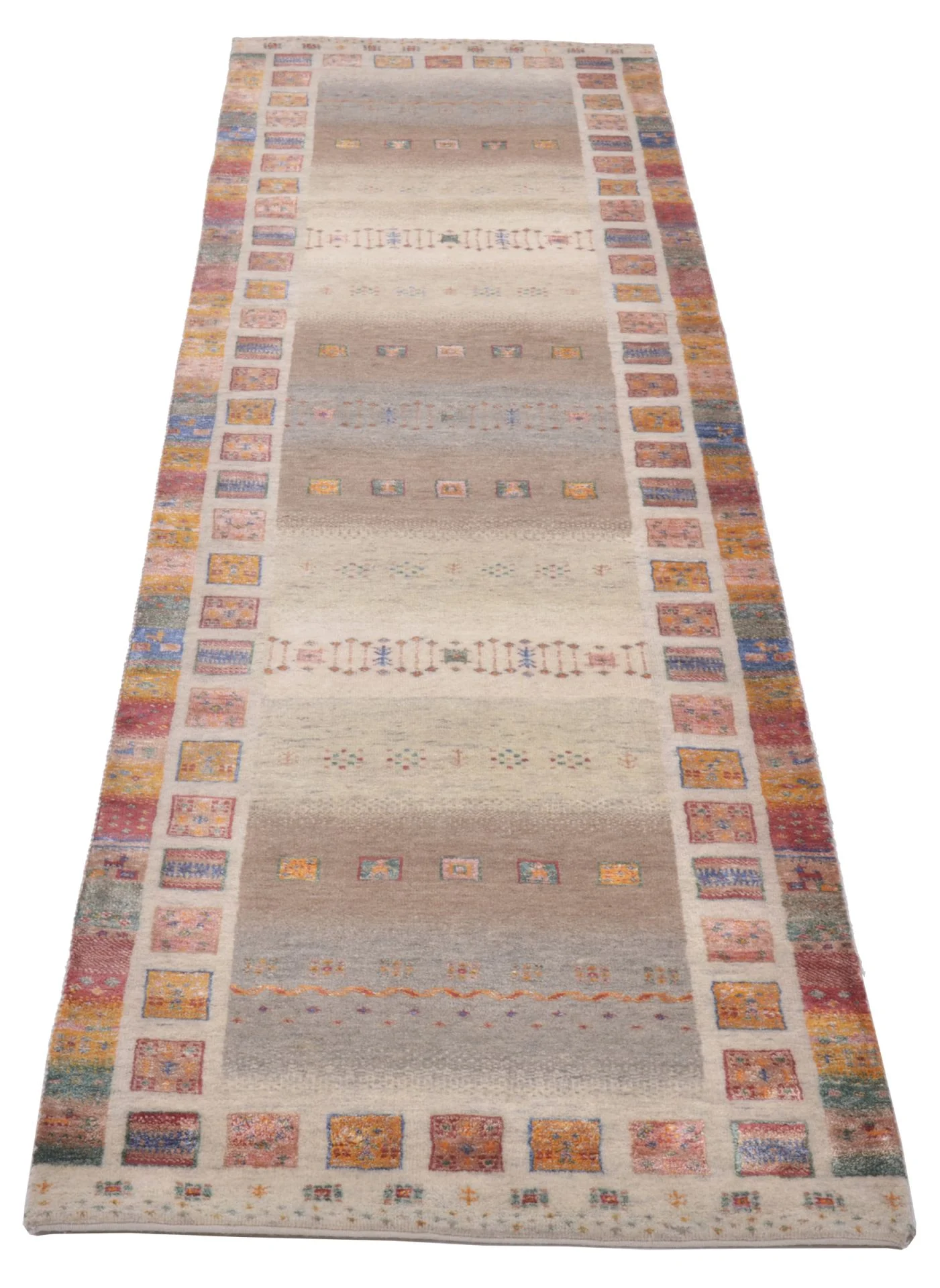 orientteppich-rizbaft-82-x-309-cm-schurwolle-handgeknupft-laufer-1 Loribaft Indian Rug 82 × 309 cm, Wool, hand-knotted