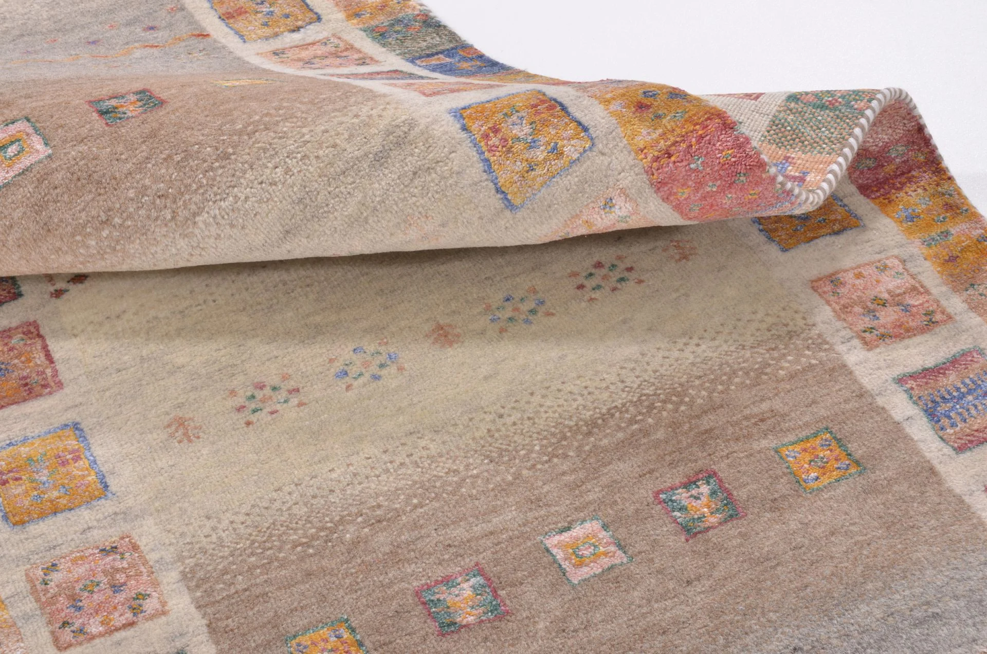 orientteppich-rizbaft-82-x-309-cm-schurwolle-handgeknupft-laufer-2 Loribaft Indian Rug 82 × 309 cm, Wool, hand-knotted