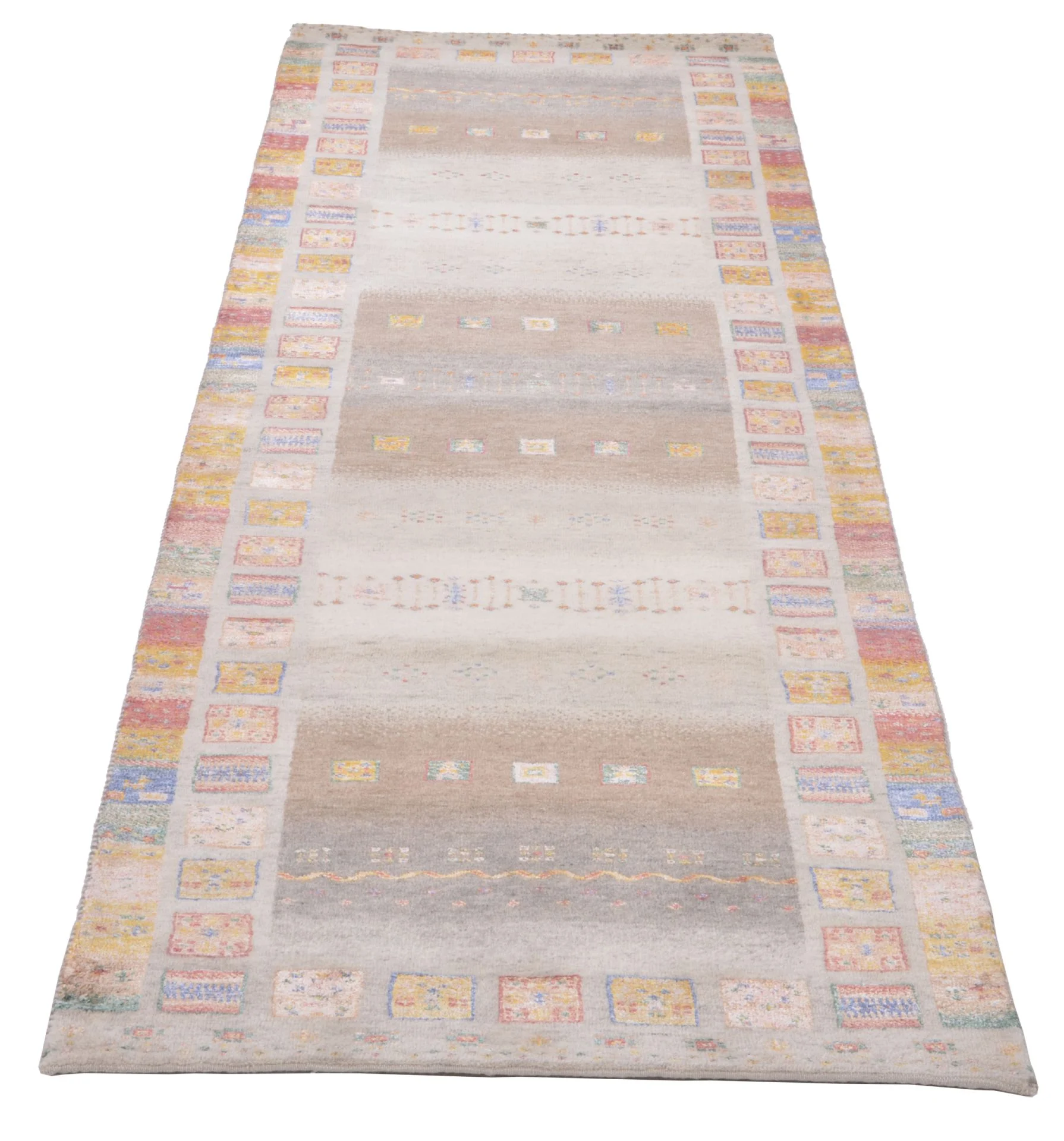 orientteppich-rizbaft-82-x-309-cm-schurwolle-handgeknupft-laufer-4 Loribaft Indian Rug 82 × 309 cm, Wool, hand-knotted
