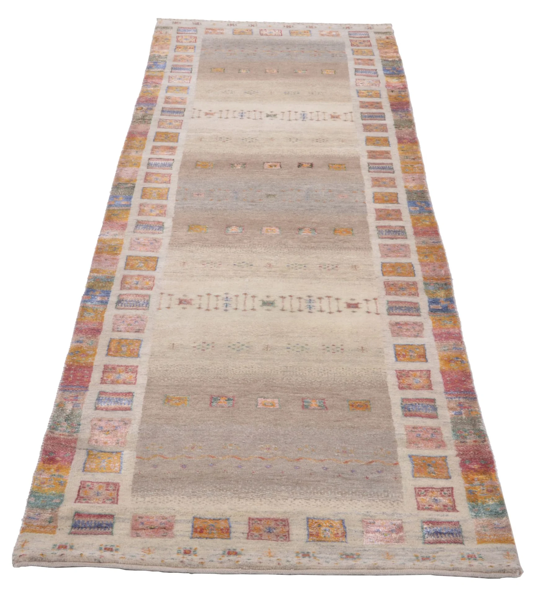 orientteppich-rizbaft-83-x-301-cm-schurwolle-handgeknupft-laufer-1 Loribaft Indian Rug — hand-knotted, 83 × 301 cm, Wool