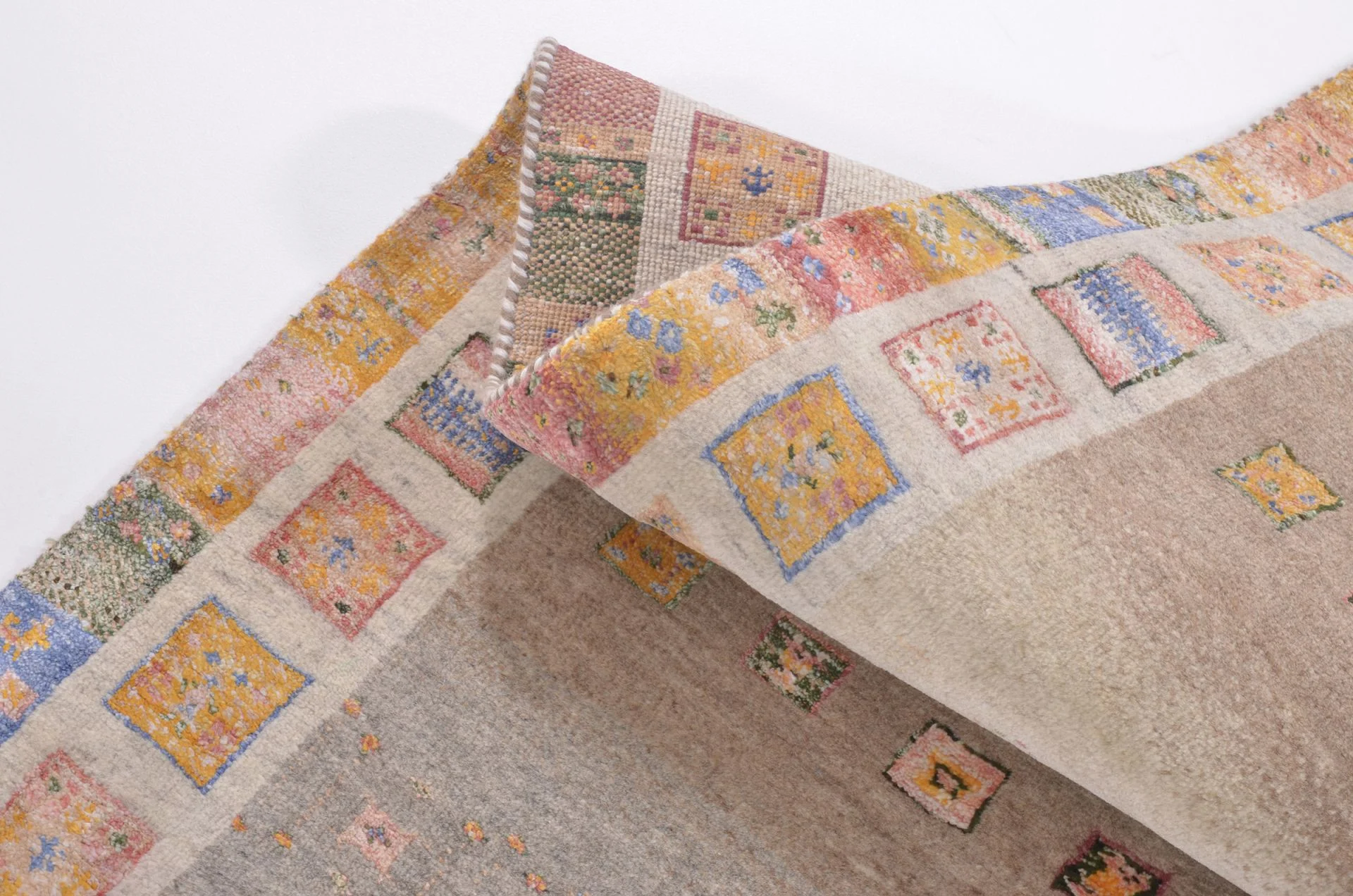 orientteppich-rizbaft-83-x-301-cm-schurwolle-handgeknupft-laufer-2 Loribaft Indian Rug — hand-knotted, 83 × 301 cm, Wool