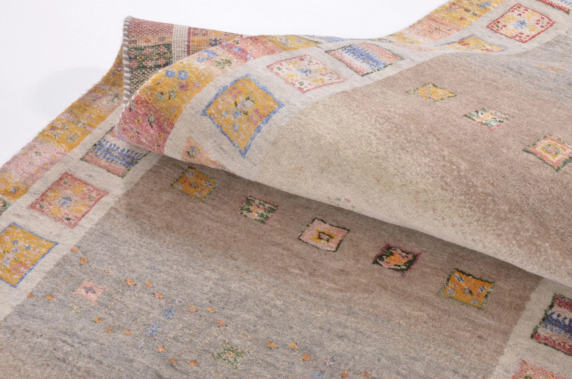 orientteppich-rizbaft-83-x-301-cm-schurwolle-handgeknupft-laufer-3 Loribaft Indian Rug — hand-knotted, 83 × 301 cm, Wool