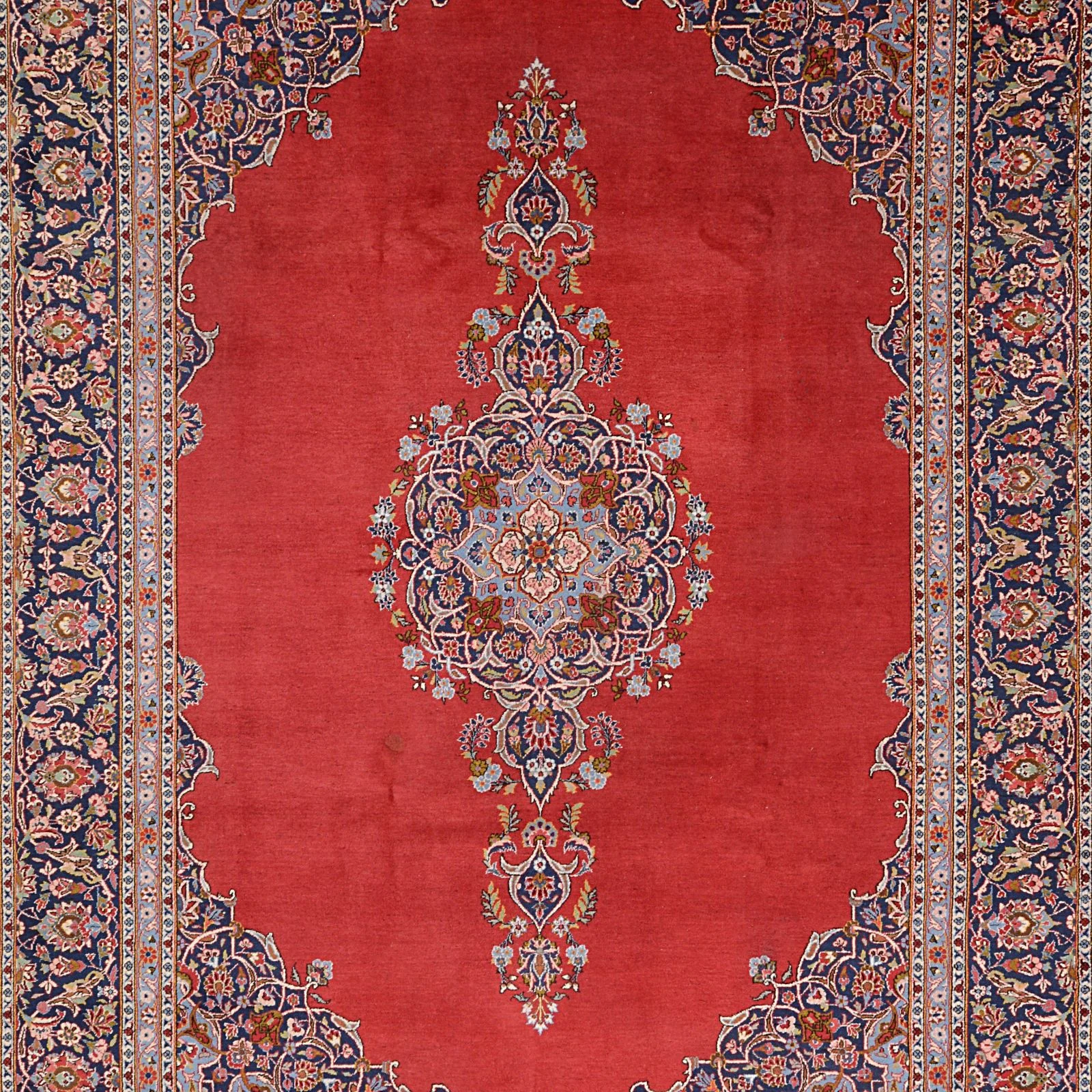 Kashan Persian Rug — hand-knotted, 279 × 373 cm, Wool